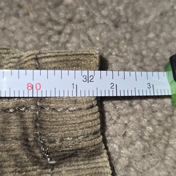 Vintage 90s Y2K Zanadi Low Rise Corduroy Flare Pants - Brown/Taupe - Size 5 - Picture 5 of 5